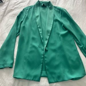 Topshop relaxed green blazer